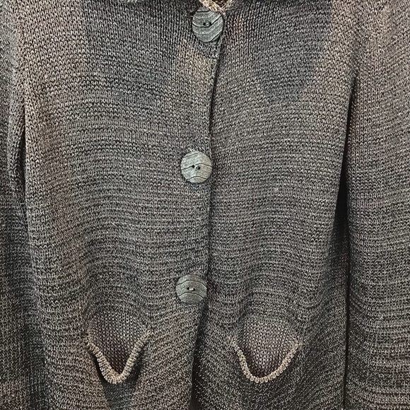 Barbara Who, 3 button, collared cardigan size medium. - Picture 3 of 8